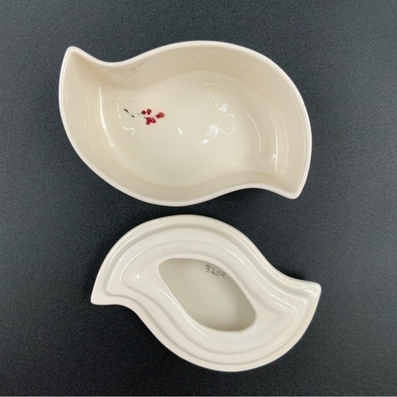 Signed Barbara Baatz USA Pottery Blossom Art Trinket Box Minimalist MCM - Picture 7 of 7